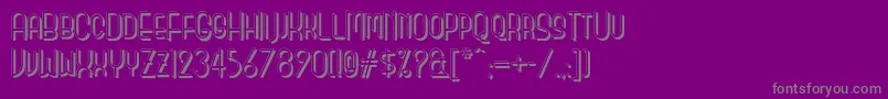 Monicassalonshadownf Font – Gray Fonts on Purple Background