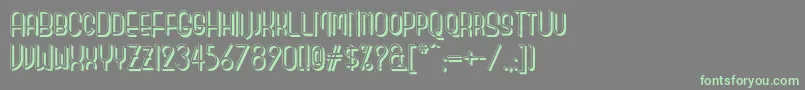 Monicassalonshadownf Font – Green Fonts on Gray Background