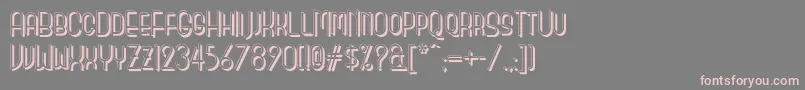 Monicassalonshadownf Font – Pink Fonts on Gray Background