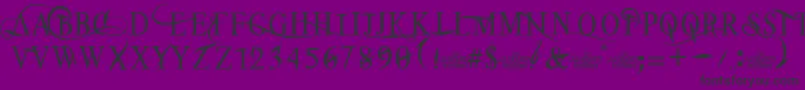 TheAlistaren Font – Black Fonts on Purple Background