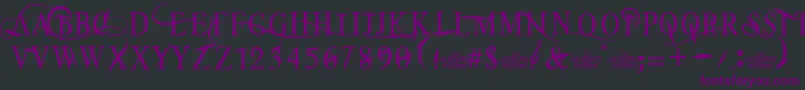 TheAlistaren Font – Purple Fonts on Black Background