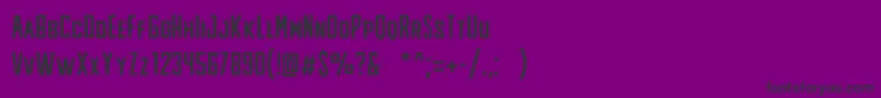 KnuckleheadFree Font – Black Fonts on Purple Background