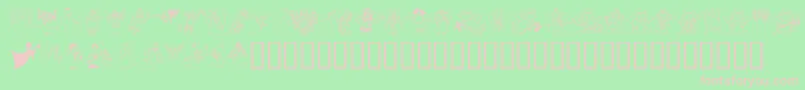 More about Angelos1 Font Angelos1 Font – Pink Fonts on Green Background