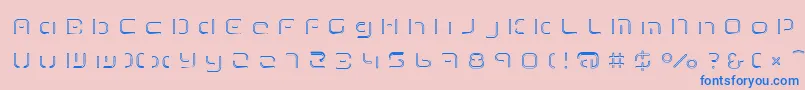 TermRegfff Font – Blue Fonts on Pink Background