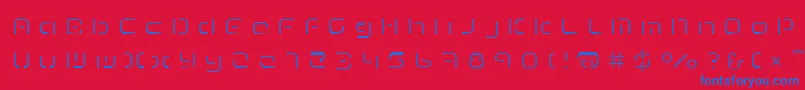 TermRegfff Font – Blue Fonts on Red Background