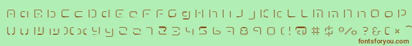 TermRegfff Font – Brown Fonts on Green Background