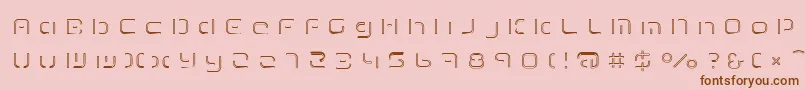 TermRegfff Font – Brown Fonts on Pink Background