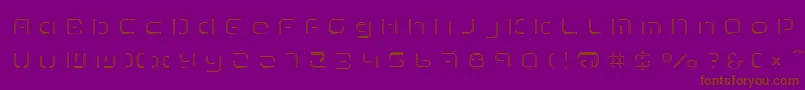 TermRegfff Font – Brown Fonts on Purple Background