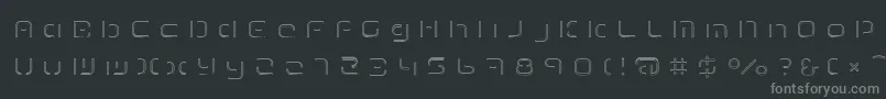 Шрифт TermRegfff – серые шрифты на чёрном фоне