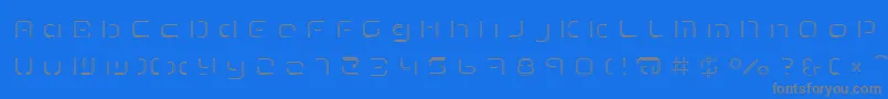 TermRegfff Font – Gray Fonts on Blue Background