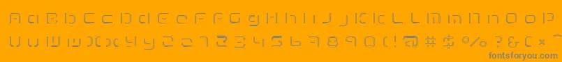 TermRegfff Font – Gray Fonts on Orange Background