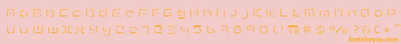 TermRegfff Font – Orange Fonts on Pink Background