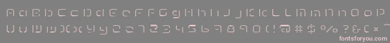 TermRegfff Font – Pink Fonts on Gray Background