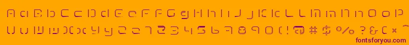 TermRegfff Font – Purple Fonts on Orange Background