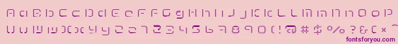 TermRegfff Font – Purple Fonts on Pink Background