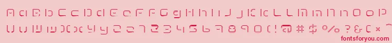 TermRegfff Font – Red Fonts on Pink Background