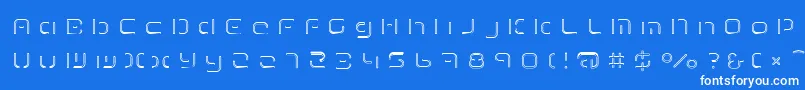 TermRegfff Font – White Fonts on Blue Background