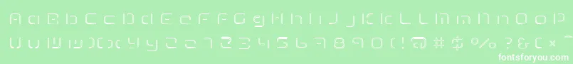 TermRegfff Font – White Fonts on Green Background