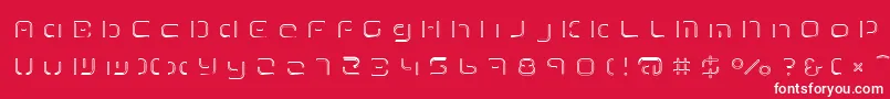 TermRegfff Font – White Fonts on Red Background