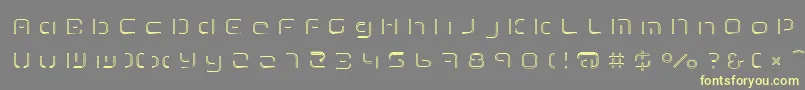 TermRegfff-fontti – keltaiset fontit harmaalla taustalla