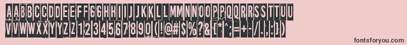 MoreNewsFromNowhere Font – Black Fonts on Pink Background