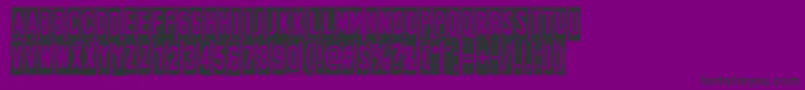 MoreNewsFromNowhere Font – Black Fonts on Purple Background