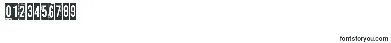 MoreNewsFromNowhere-Schriftart – Schriften für Zahlen und Nummern