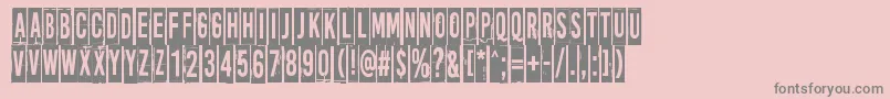 MoreNewsFromNowhere Font – Gray Fonts on Pink Background