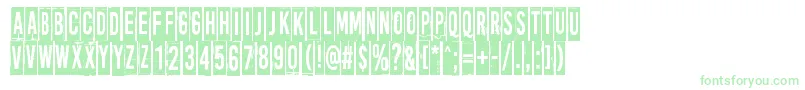 MoreNewsFromNowhere Font – Green Fonts on White Background