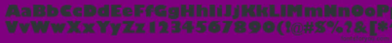 GarrisonKayo Font – Black Fonts on Purple Background