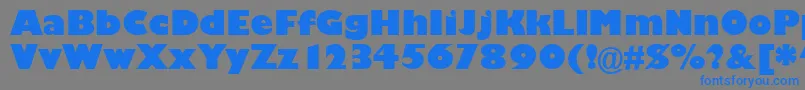 GarrisonKayo Font – Blue Fonts on Gray Background