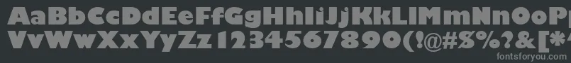 GarrisonKayo Font – Gray Fonts on Black Background