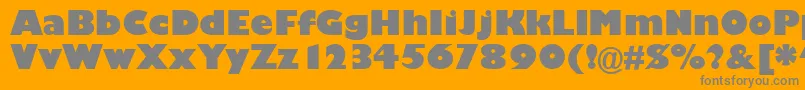 GarrisonKayo Font – Gray Fonts on Orange Background