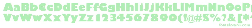 GarrisonKayo Font – Green Fonts on White Background