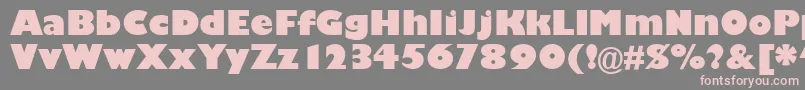 GarrisonKayo Font – Pink Fonts on Gray Background