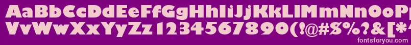 GarrisonKayo Font – Pink Fonts on Purple Background