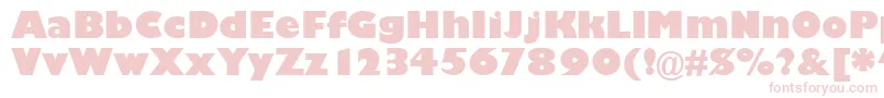 GarrisonKayo-Schriftart – Rosa Schriften auf weißem Hintergrund