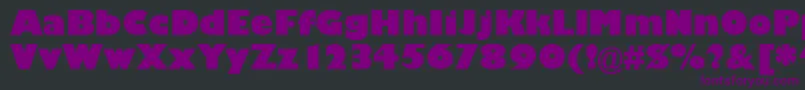 GarrisonKayo Font – Purple Fonts on Black Background