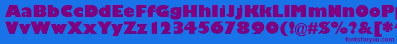 GarrisonKayo Font – Purple Fonts on Blue Background