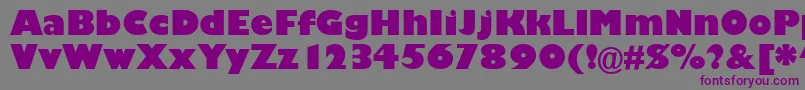 GarrisonKayo Font – Purple Fonts on Gray Background