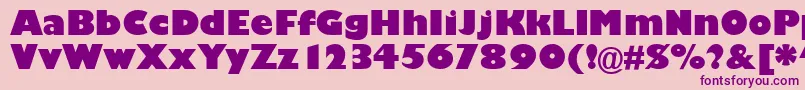 GarrisonKayo Font – Purple Fonts on Pink Background