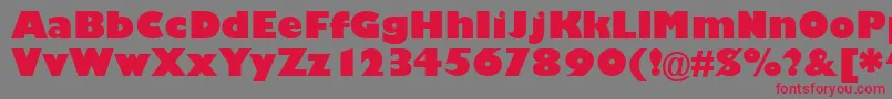 GarrisonKayo Font – Red Fonts on Gray Background