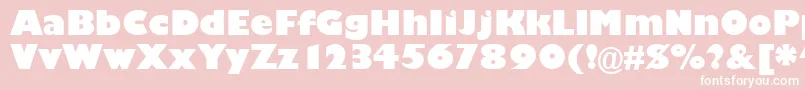 GarrisonKayo Font – White Fonts on Pink Background