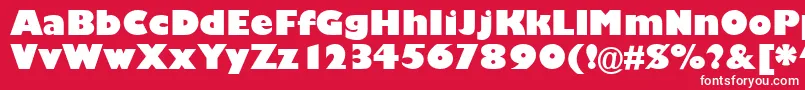 GarrisonKayo Font – White Fonts on Red Background