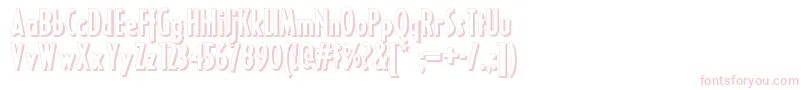 Ricksamericannf Font – Pink Fonts on White Background