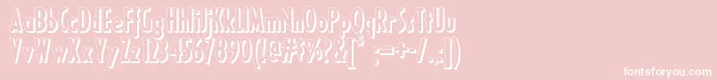 Ricksamericannf Font – White Fonts on Pink Background