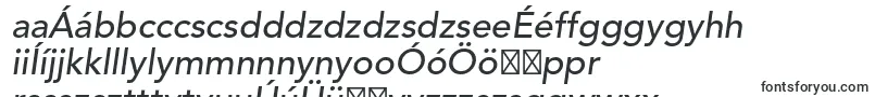 Шрифт AvenirltstdMediumoblique – венгерские шрифты