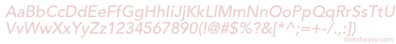 AvenirltstdMediumoblique Font – Pink Fonts