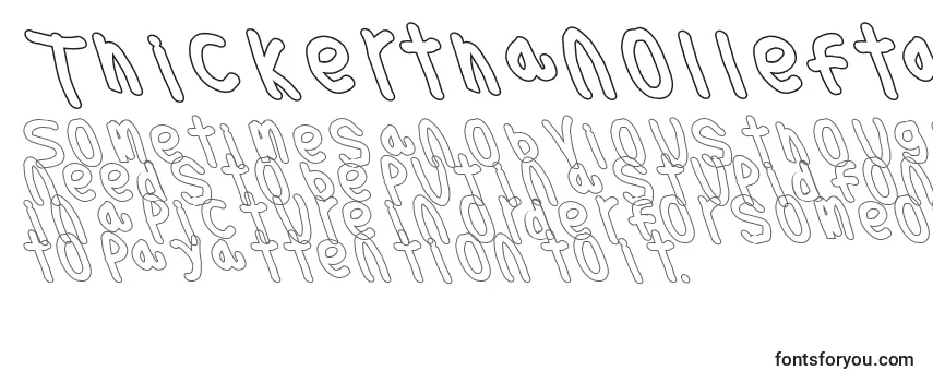 Thickerthanolleftalic Font