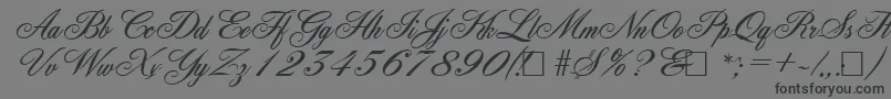 AncestorySf Font – Black Fonts on Gray Background